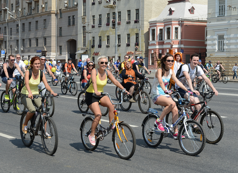 Велопробег в Москве